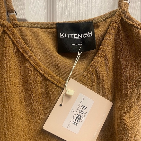 NWT Kittenish Cropped Tank Top W/ Adjustable Straps Size Medium - Picture 4 of 6